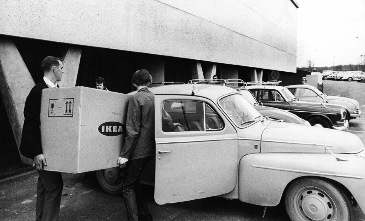 IKEA Kungens Kurva Kundenparkplatz 1967