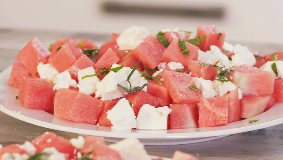Wassermelonen-Feta-Salat