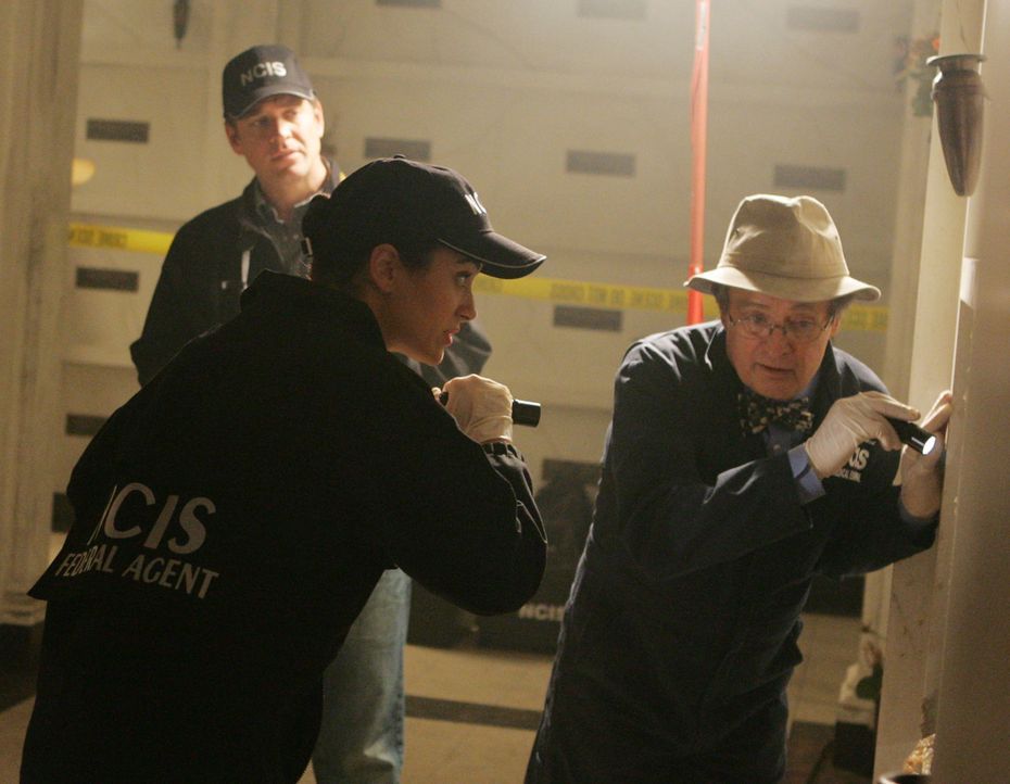 Arbeiten an einem neuen Fall: Ducky (David McCallum, r.), Tony (Michael Weatherly, l.) und Ziva (Cote de Pablo, M.) ... - Bildquelle: CBS Television