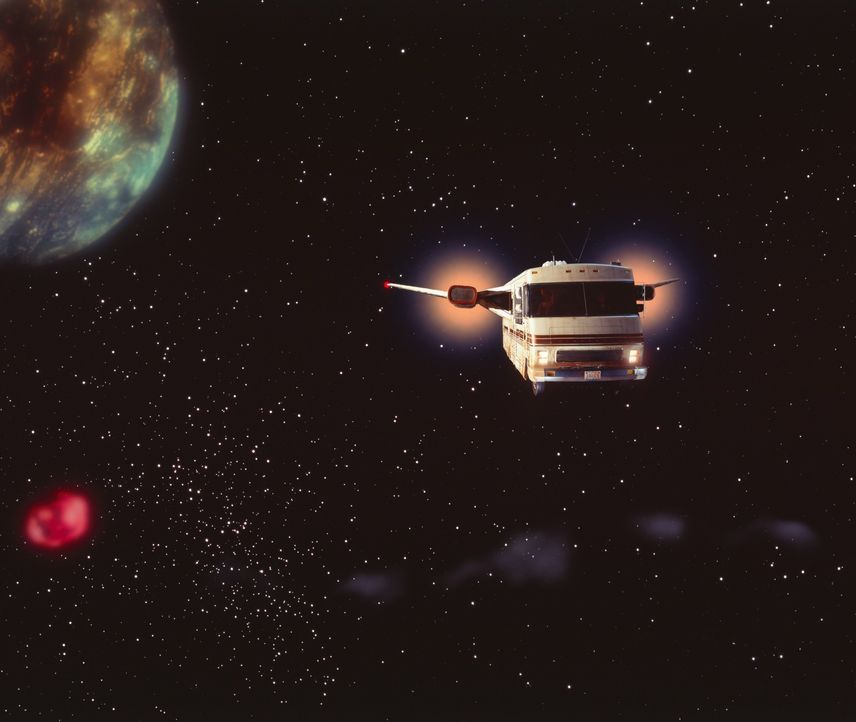 Lone Starr, ein mittelloser Outlaw, der mit einem gammeligen Weltraum-Wohnmobil durch die Galaxis zieht, bekommt Ärger mit den Spaceballs ... - Bildquelle: 1987 METRO-GOLDWYN-MAYER STUDIOS INC. All Rights Reserved