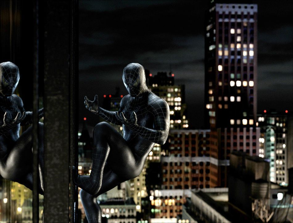 Als sich Spider-Mans Anzug plötzlich pechschwarz verfärbt, werden ihm auch neue, ungeahnte Kräfte verliehen. Allerdings verändert der Farbwechsel au... - Bildquelle: 2007 Marvel Characters, Inc.  2007 CPII. All Rights Reserved.