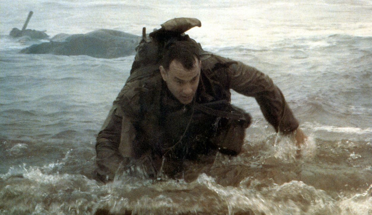 6. Juni 1944. Captain John Miller (Tom Hanks) wird mitten in die Schlacht geschickt, die an der französischen Normandieküste Mitte 1944 tobt. Sein... - Bildquelle: United International Pictures