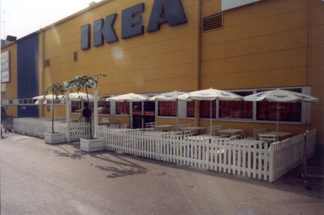 IKEA Eching 1974 Restaurantterasse