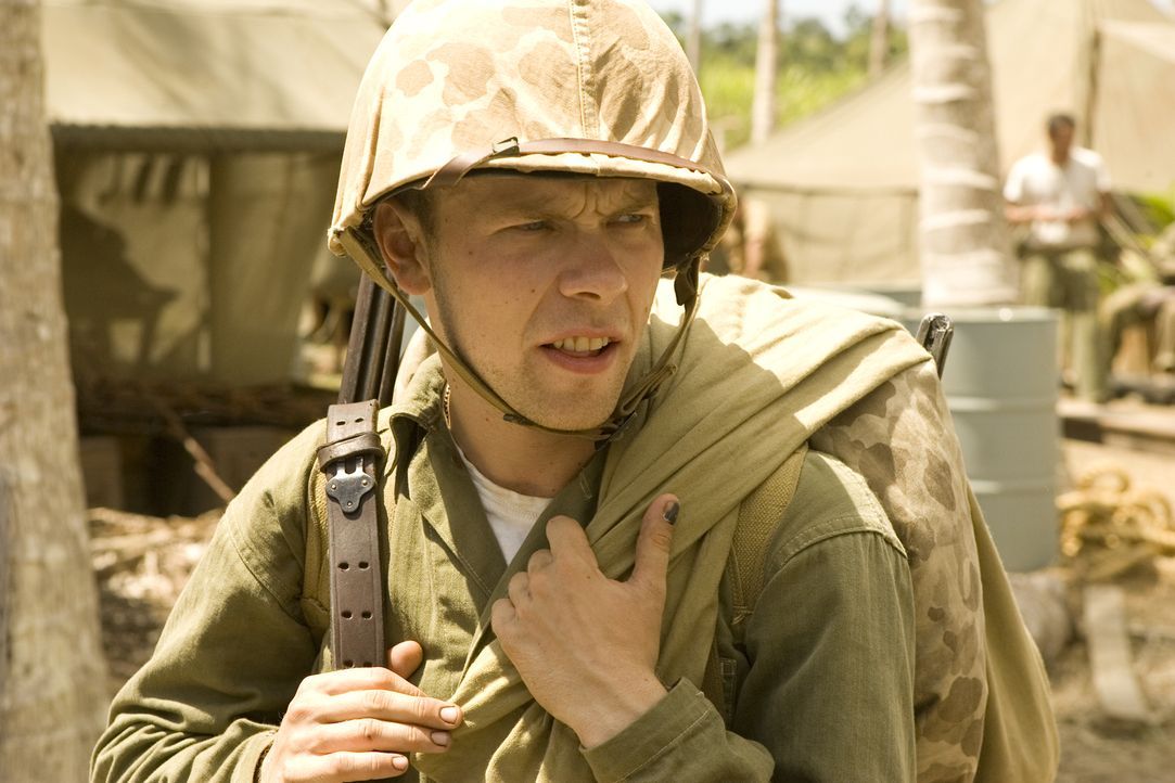 Himmelfahrtskommando Peleliu: Bill Leyden (Brendan Fletcher) ... - Bildquelle: Home Box Office Inc. All Rights Reserved.