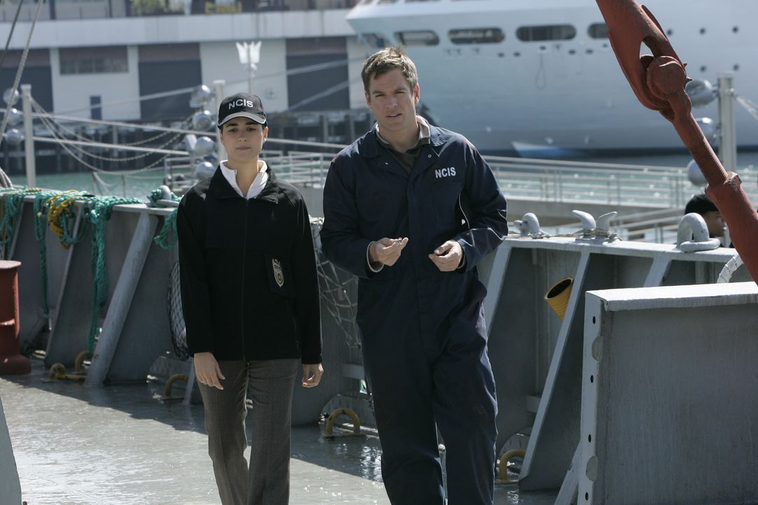 Bei einer Bombenexplosion auf einem Schiff wird Gibbs so schwer verletzt, dass er in ein tiefes Koma fällt. Tony (Michael Weatherly, r.) und Ziva (C... - Bildquelle: CBS Television