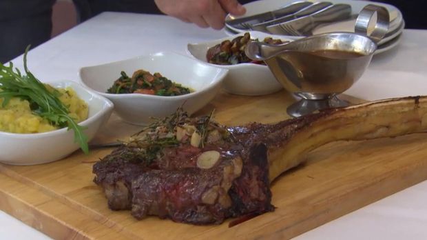 Tomahawk Steak Mit Mallorquinischem Kartoffelstampf