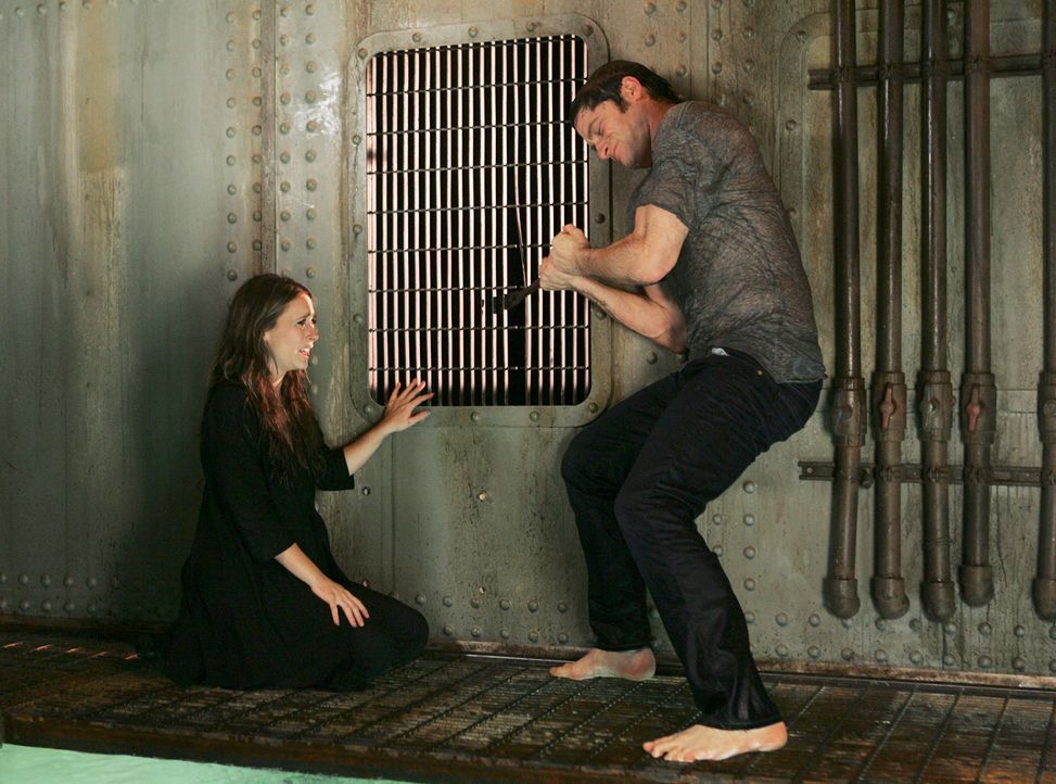 Nachdem Sam (David Conrad, r.) Melinda (Jennifer Love Hewitt, l.) vor dem Ertrinken gerettet hat, macht seine Seele eine drastische Änderung durch .... - Bildquelle: ABC Studios
