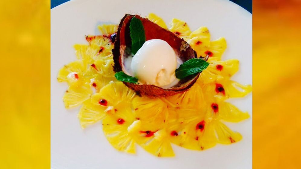 Ananas-Dessert: Rezept für Baby-Ananas-Carpaccio