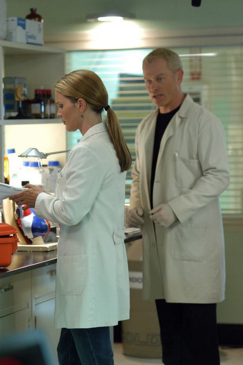 Mit ihrem Wissen, versuchen Dr. Natalie Durant (Kelli Williams, l.) und Dr. Stephen Connor (Neal McDonough, r.) einen außergewöhnlichen medizinisc... - Bildquelle: CBS Television