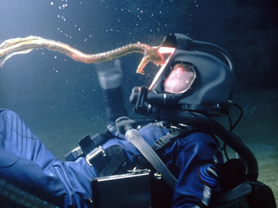 Seeschlangen sind nicht die einzige Gefahr, die Dr. Norman Goodman (Dustin Hoffman) und die anderen Crew-Mitglieder tief unter der Meeresoberfläche... - Bildquelle: Warner Bros. Pictures