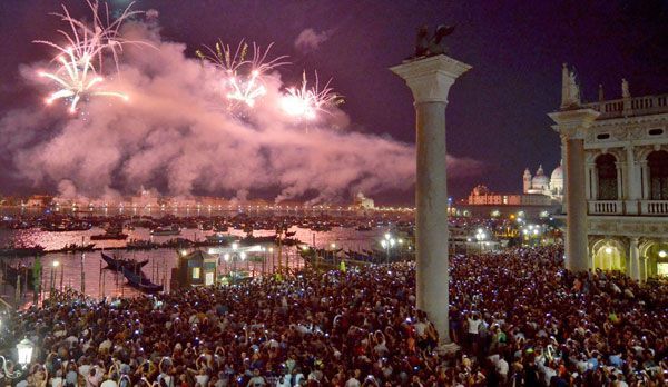 Feuerwerk in Venedig