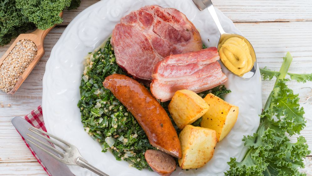 Grünkohl mit Pinkel - schnelles Rezept für den Klassiker