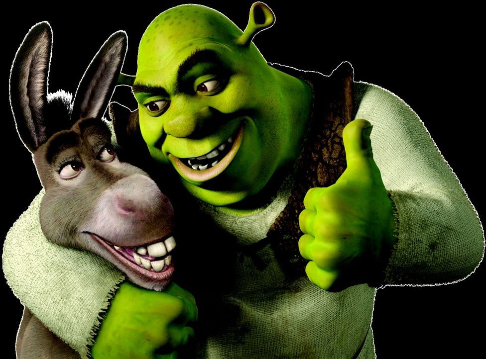 Schon bald wird Shrek, r. und Esel Donkey, l. klar, dass der Besuch bei den Schwiegereltern keine gute Idee war ... - Bildquelle: DreamWorks SKG
