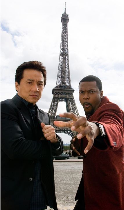 Eines Tages müssen Detective Carter (Chris Tucker, r.) und Chief Inspector Lee (Jackie Chan, l.) nach Paris reisen, um einem mächtigen Triadenboss d... - Bildquelle: Warner Bros.