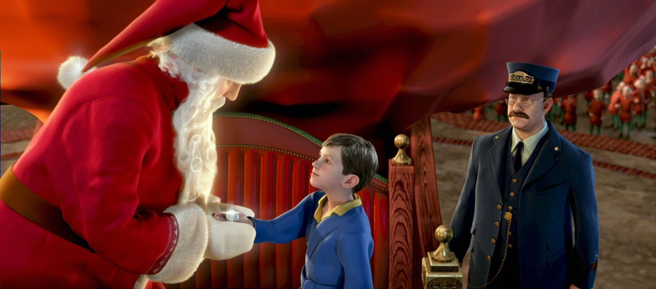 Das hätte der kleine Junge (M.) nicht gedacht - er steht tatsächlich dem echten Weihnachtsmann (l.) gegenüber ... - Bildquelle: Warner Bros. Pictures
