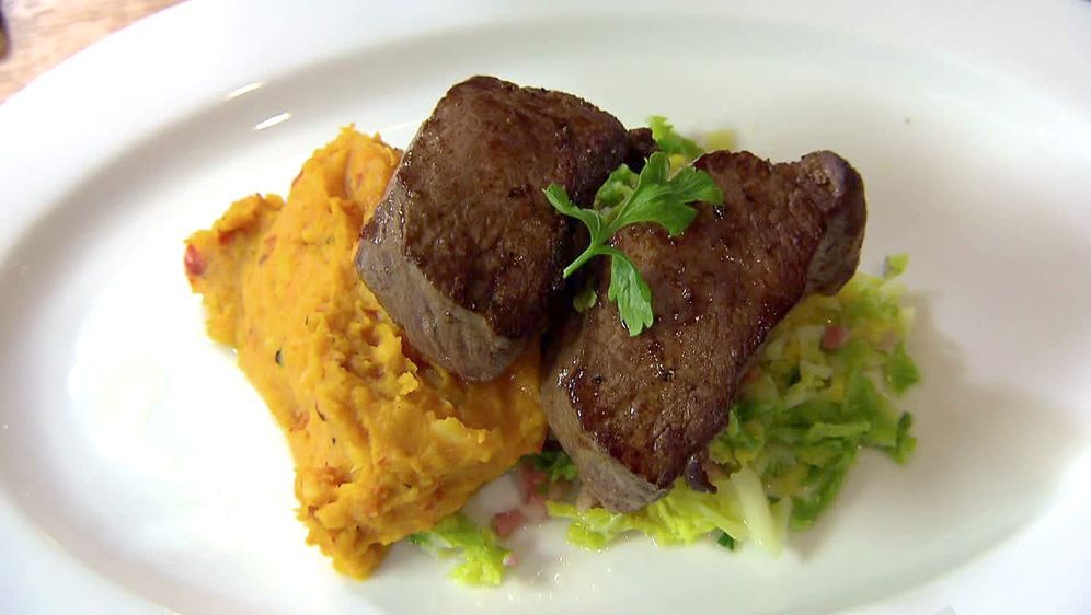 Hirschr\u00fccken-Medaillons Rezept
