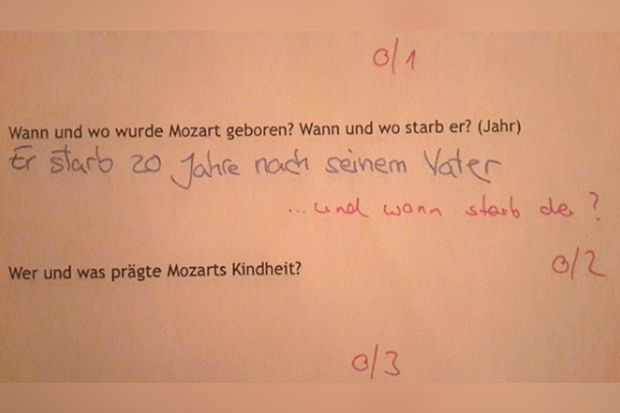 Die 10 Witzigsten Schulerantworten Aus Klassenarbeiten