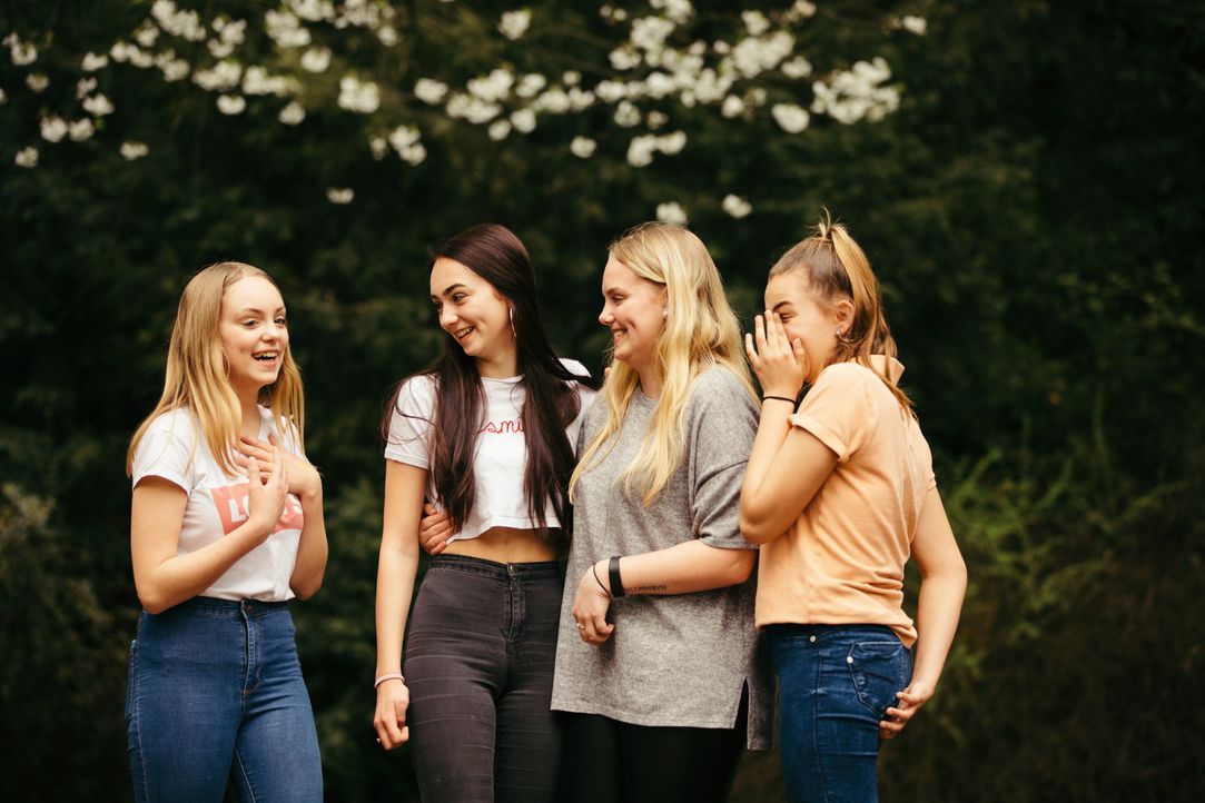 (v.l.n.r.) Nele; Elena; Melissa; Angelina - Bildquelle: Arya Shirazi Kabel Eins / Arya Shirazi