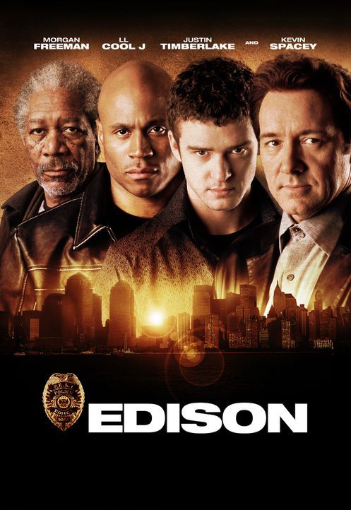 "Edison" mit (v.l.n.r.) Moses Ashford (Morgan Freeman), Deed (LL Cool J), Josh (Justin Timberlake) und Levon Wallace (Kevin Spacey) … - Bildquelle: 2005 FILM & ENTERTAINMENT VIP MEDIENFONDS 3 GmbH & Co. KG GmbH