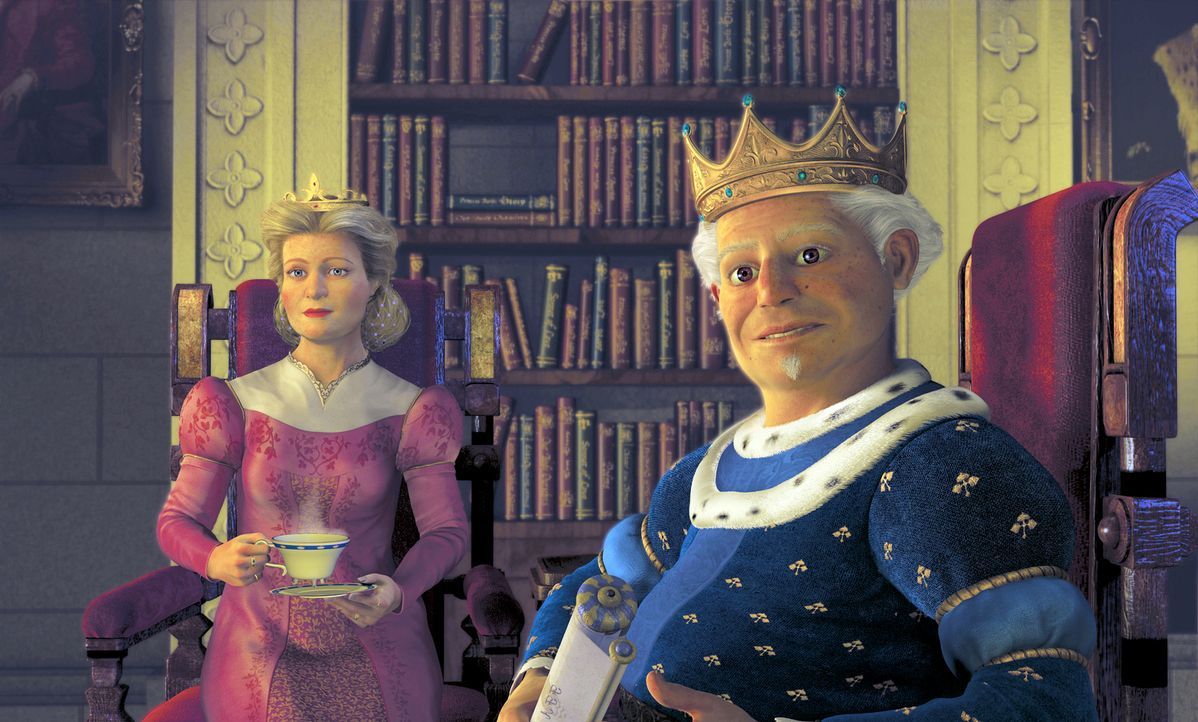 Eigentlich freuen sich Fionas königliche Eltern auf das Wiedersehen mit ihrer Tochter nebst Gatten, aber niemand hat sie auf den Anblick ihres neuen... - Bildquelle: DreamWorks SKG