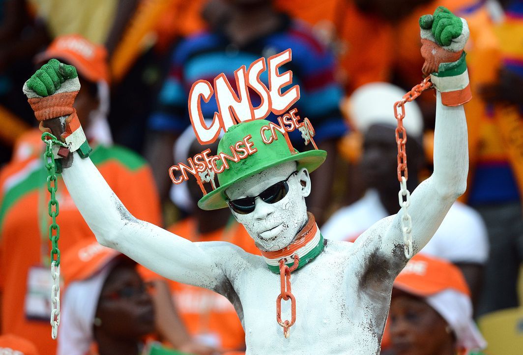 Die ivorischen Fans -2 - Bildquelle: Francisco Leong/AFP