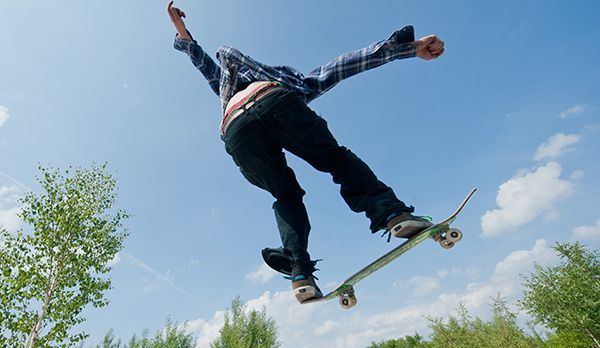 Platz 9: Skateboard - Bildquelle: Verwendung weltweit, usage worldwide