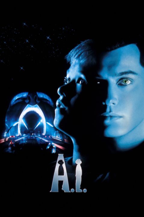 A. I. - Künstliche Intelligenz - Plakatmotiv (mit Haley Joel Osment, l. und Jude Law, r.) - Bildquelle: David James TM &   2001 Warner Bros. and Dreamworks, LLC. (ALL RIGHTS RESERVED)