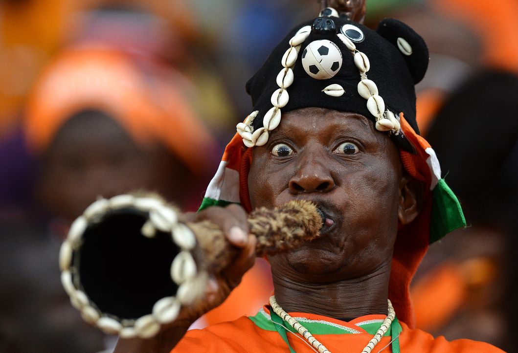 Die ivorischen Fans -1 - Bildquelle: Francisco Leong/AFP