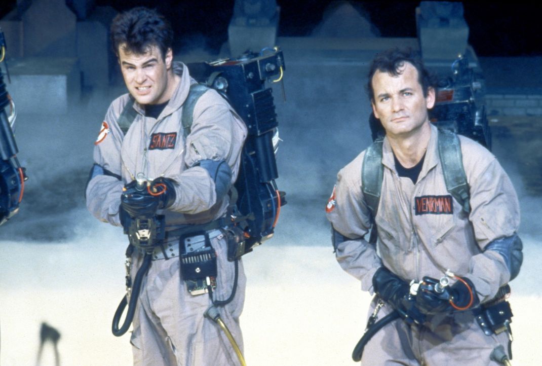 Ausgerechnet in New York entdecken die Ghostbusters Dr. Stanz (Dan Aykroyd, l.) und Dr. Venkman (Bill Murray, r.) das Tor zu einer anderen Dimension... - Bildquelle: Columbia Pictures
