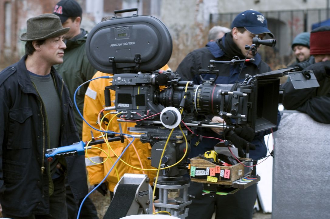 Gleichzeitig Regisseur und Hauptdarsteller: Sylvester Stallone während der Dreharbeiten zu "Rocky Balboa".