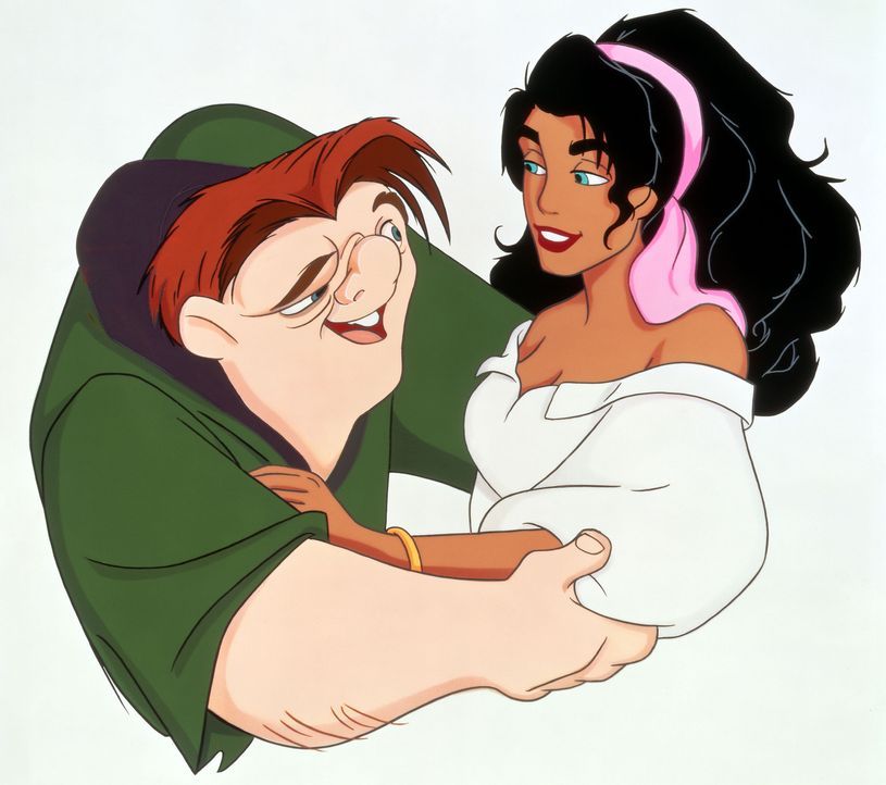 Nur Esmeralda begegnet dem buckligen Glöckner von Notre Dame mit Toleranz und Zuneigung. Prompt verliebt sich Quasimodo in die wunderschöne Zigeuner... - Bildquelle: The Walt Disney Company