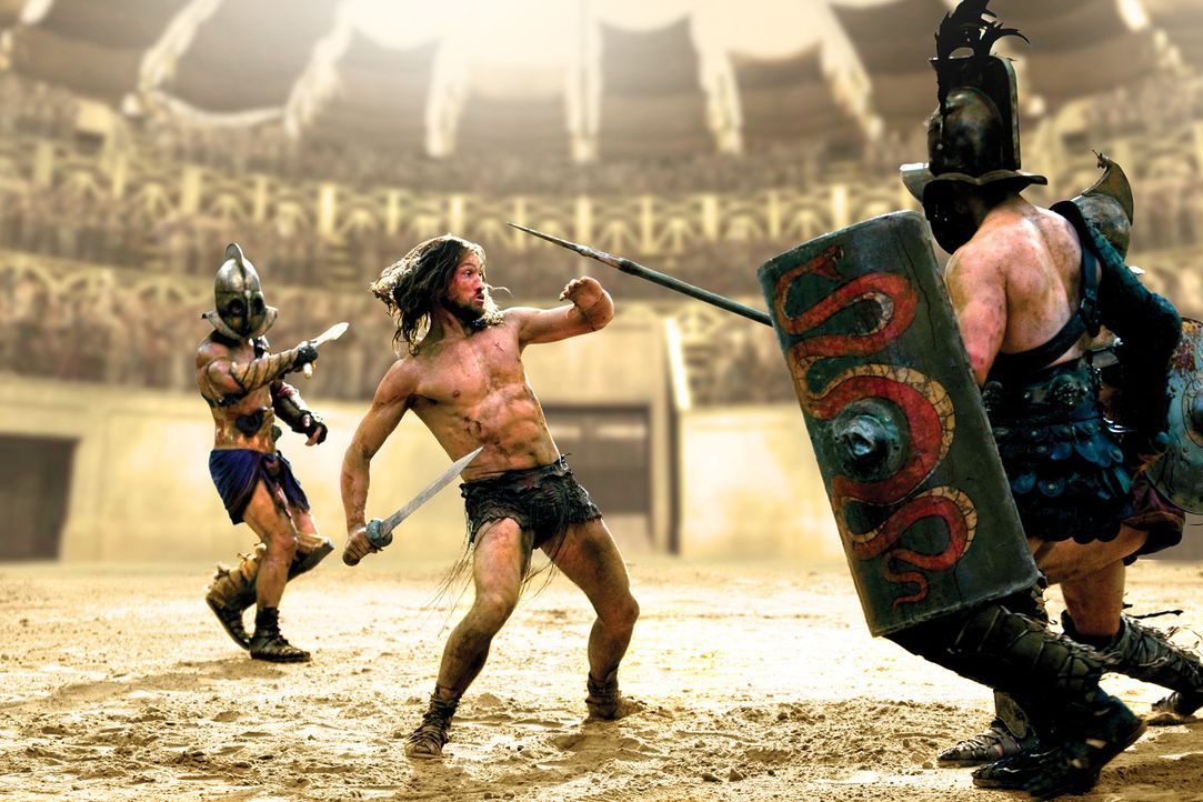 Soll er in der Arena seinen Tod finden: Spartacus (Andy Whitfield, M.) ... - Bildquelle: 2010 Starz Entertainment, LLC