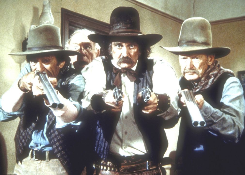 Der Sheriff von Barton (Sunshine Parker, M.) will Isaiah Edwards verhaften, weil er im Verdacht steht, zusammen mit den Younger Brüdern die Postkut... - Bildquelle: Worldvision