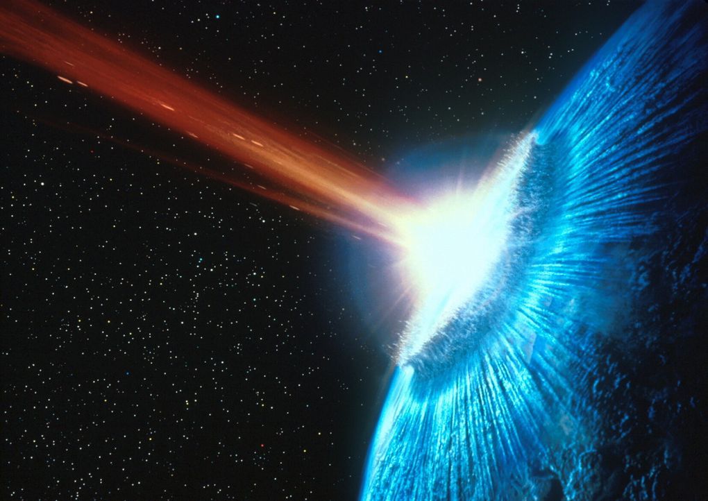 Teile des gespaltenen Kometen kollidieren mit der Erde und lösen eine gewaltige Flutwelle aus ... - Bildquelle: TM+  1998 DreamWorks L.L.C. and Paramount Pictures All Rights Reserved