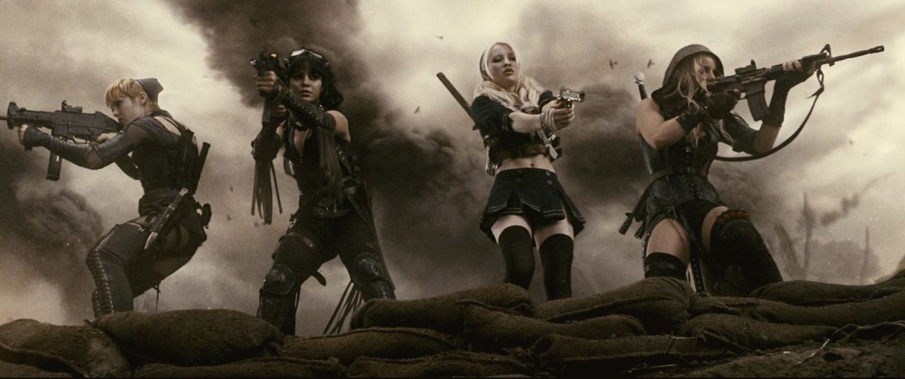 (v.l.n.r.) Rocket (Jena Malone); Blondie (Vanessa Hudgens); Babydoll (Emily Browning); Sweet Pea (Abbie Cornish) - Bildquelle: Warner Bros.
