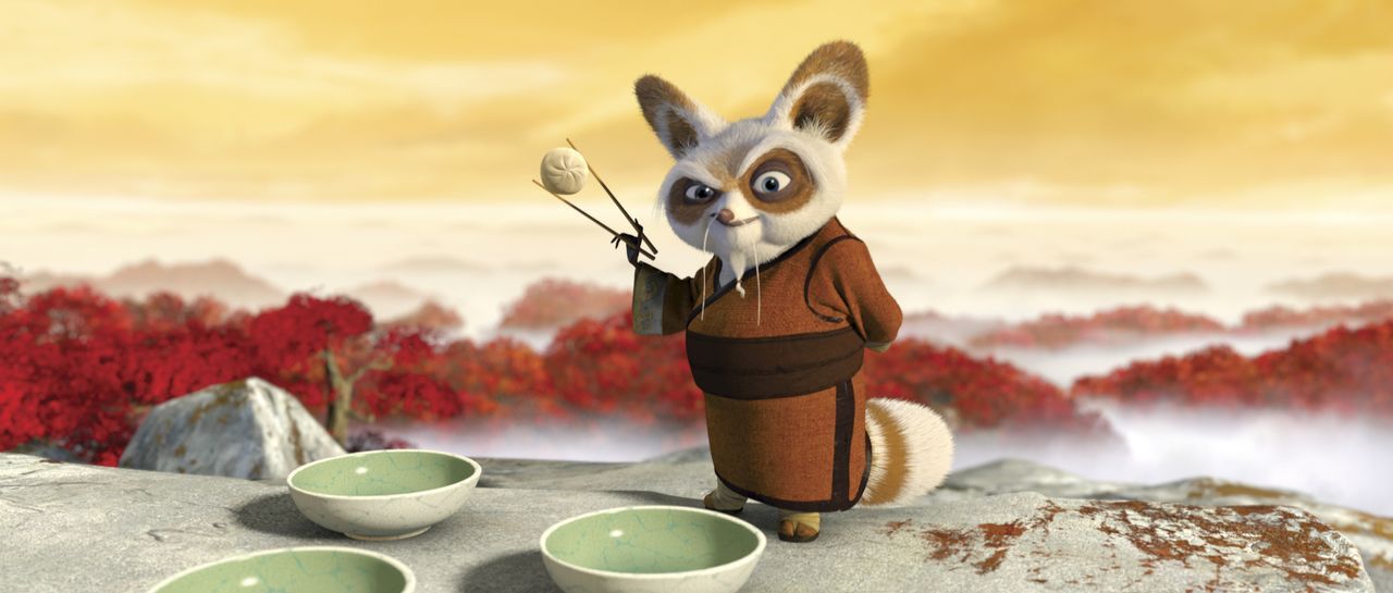 Kung Fu Meister Shifu, der bereits die legendären "Furiosen Fünf" trainiert hat, bekommt nun den Spezialauftrag. Er soll den tollpatschigen und dick... - Bildquelle: Paramount Pictures