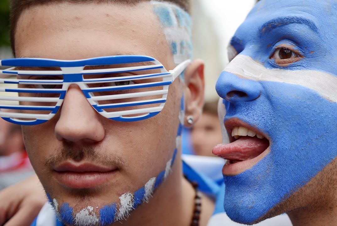 Die griechischen Fans - 9 - Bildquelle: AFP