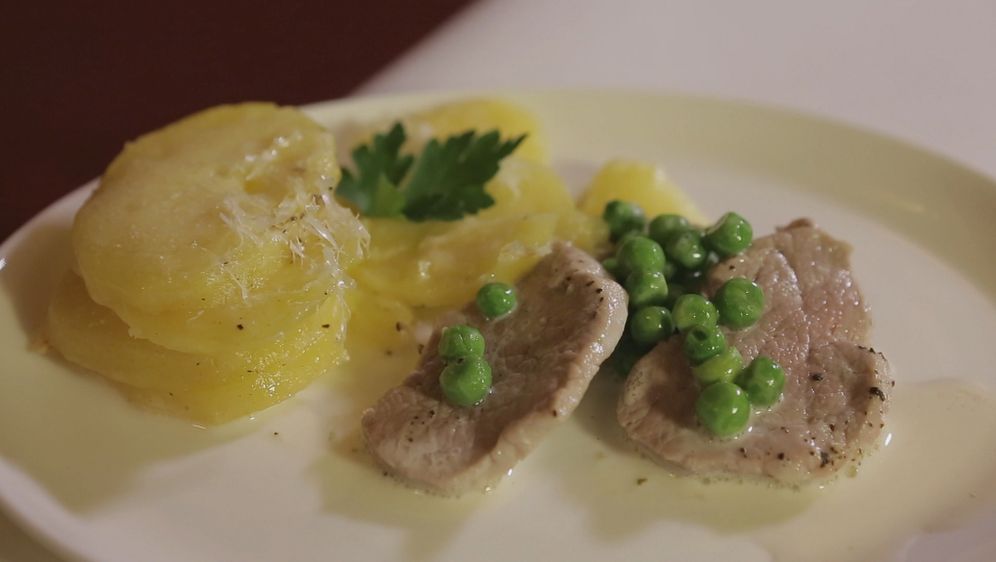 Rezept - Kartoffelgratin mit Schweinefilet