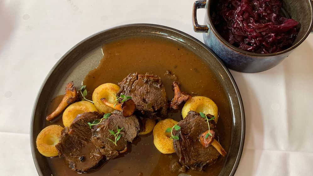 Fränkischer Sauerbraten mit schlesischen Klößen