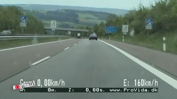 Achtung Kontrolle! - Video - Mittwoch: Rasern auf den Zahn gefühlt