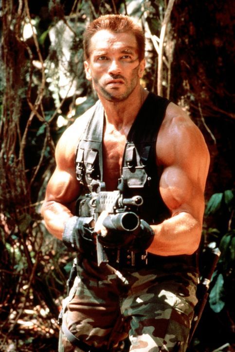 Im Auftrag der Regierung leitet Major Dutch (Arnold Schwarzenegger) eine Truppe von Elite-Soldaten für Sondereinsätze, die im Dschungel Gefangene... - Bildquelle: 20th Century Fox Film Corporation