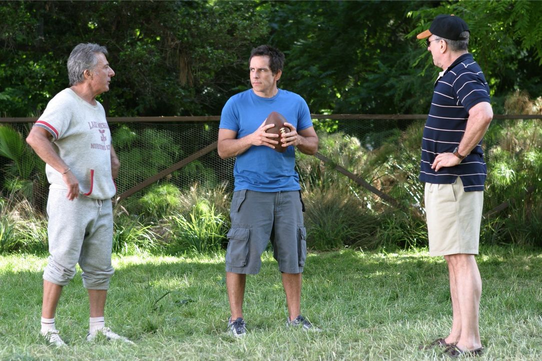 Männer unter sich (v.l.n.r.: Dustin Hoffman, Ben Stiller, Robert De Niro). Kann das gut gehen? - Bildquelle: DreamWorks SKG
