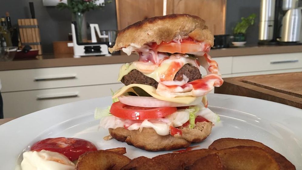 Burger Mit Curly Fries Abenteuer Leben