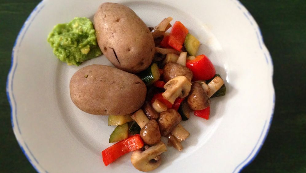 Kathys Kuche Gemusepfanne Mit Kartoffeln Und Avocado Dipp