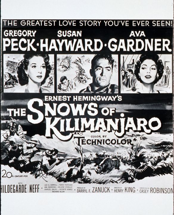 Schnee am Kilimandscharo - Plakat - Bildquelle: 1952 Twentieth Century Fox Film Corporation.